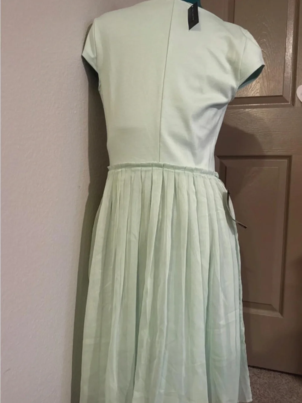 The Limited Mint Green Pleated Midi Dress - Picture 3 of 3